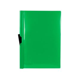 Carpeta Liderpapel Dossier Pinza Lateral 45323 Polipropileno Din A4 Verde 60 Hojas Pinza Deslizante