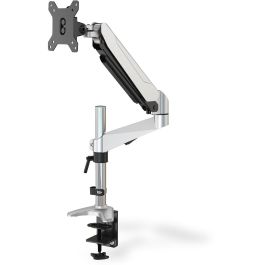 Digitus DA-90351 Soporte de escritorio para 1 Monitor de 17 a 27 pulgadas (43.2-68.6 cm), 8 kg, Negro/Plata