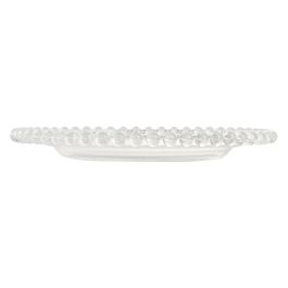DKD Home Decor Plato Cuadrado Basicos de Cristal Transparente 21.5 cm – Juego de 6 Apto para Microondas y Lavavajillas