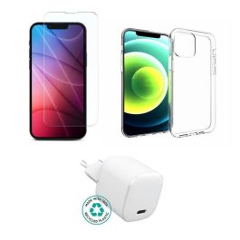 eSTUFF Kit for iPhone 16. Charger, Cover, Glass. Brown Box. Precio: 33.4999995. SKU: B16A9JBANG