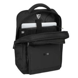Safta Mochila Sevilla FC Premium Portátil 15,6" + USB Negro 31x44x13cm