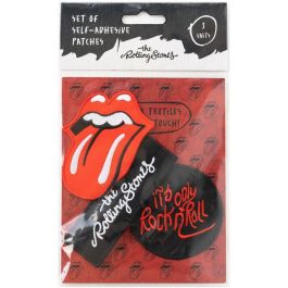 ERIK Set 3 Parches Rolling Stones de Poliéster para Coser o Pegar a la Tela