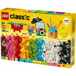 LEGO 11042 Caja Feliz Creativa Classic, Set de Construcción con 680 Ladrillos y Elementos Especiales, Guía Inspiradora y 10 Modelos Rápidos para Niños +5 Años