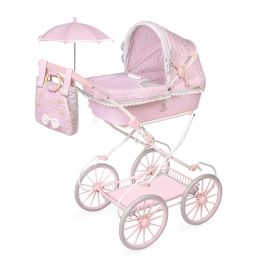 Decuevas Coche de Muñeca Plegable con Sombrilla y Bolso, adecuado para muñecas de hasta 48 cm, a partir de 3 años
