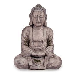 Buda Poliresina Relajado Manos Juntas Gris Ibergarden 25x57x42 cm Precio: 65.49999951. SKU: S3610555
