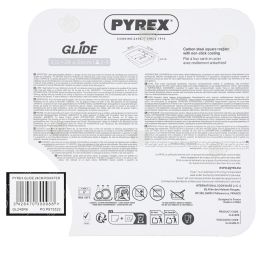 Fuente Cuadrada Horno Acero Glide Pyrex® 24 cm