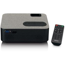 Lenco LPJ-700BKGY Proyector LED Full HD 1080p Cine en Casa 4000 lúmenes, pantalla 30-100 pulgadas