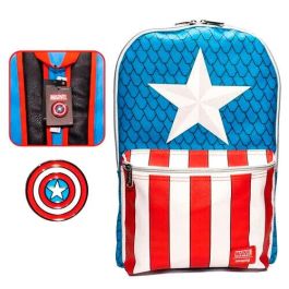 Loungefly Mochila Capitán América Marvel con pin - 45cm Precio: 18.49999976. SKU: B1ABRVL8F8