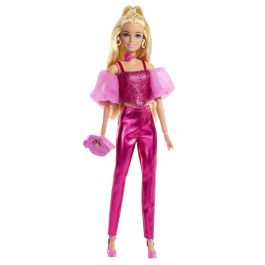 Mattel Barbie Muñeca Deluxe Metalizada con Corset Rosa - Edad 4+ años