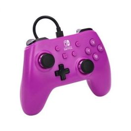 Power A Mando con Cable Nintendo Switch Grape Morado NSGP0143-01