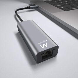 Ewent Adaptador de Red Gigabit USB-C EW9818, Conexión RJ45, Compatible con 10/100/1000 Mbps y USB 3.2 Gen1, Plug and Play Ewent Adaptador de Red Gigabit USB-C EW9818, Conexión RJ45, Compatible con 10/100/1000 Mbps y USB 3.2 Gen1, Plug and Play