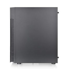Thermaltake View 200 TG ARGB Caja PC Midi Tower Negra, Panel de Cristal Templado, Iluminación ARGB, 3 Ventiladores 120mm Frontales Preinstalados