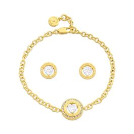 Conjunto Pulsera y Pendientes Michael Kors Fashion Dorado Precio: 129.591. SKU: B1A6TCM83X