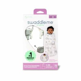 Ingenuity ING0074451999183 Saco de dormir Bebé Elefante Entretiempo TOG 1 Ajustable 3-6 meses Oeko-Tex