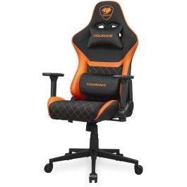 COUGAR Silla Gaming Armor One V2 F, PVC/Tela, Negro/Naranja, Reposabrazos 4D, hasta 120 kg