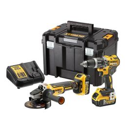 Dewalt DCK2080P2T-QW Kit Taladro Percutor XR 18V + Amoladora 125mm + 2 Baterías 5Ah + Maletín TSTAK VI Precio: 548.79000055. SKU: B1GNLJPE98