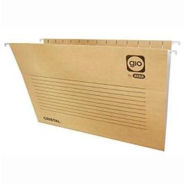 Gio Carpeta Colgante Visor Superior Cristal Kraft Bicolor Cartulina Folio Con Etiquetas -25U- Precio: 17.5000001. SKU: S8408278