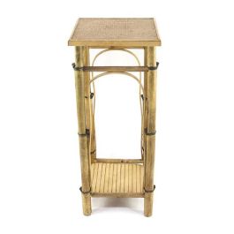 DKD Home Decor Mesita Auxiliar de Ratan Natural Estilo Balines, 36x85x36 cm, con Estante Precio: 67.50000004. SKU: S3022925