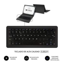 SUBBLIM Funda Tablet KEYTAB PRO USB 10,1" Black
