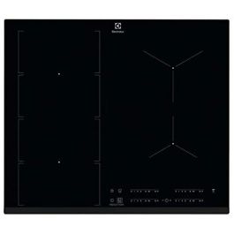 Electrolux EIV654 FLEX Placa de inducción modular 4 fuegos, 4 boosters, FlexiBridge, H²H, PowerSlide, 7350W, 60cm, Negra