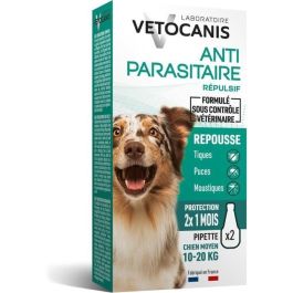 Vetocanis Pipetas Antipulgas y Anti-garrapatas para Perros 10-20 kg - Repelente Efectivo, 2x 1 Mes Protección Precio: 20.50000029. SKU: B1DFKFKARQ