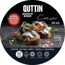 Quttin Sarten Acero Inoxidable 20 cm 0.7 mm Caesar (6 Unidades)