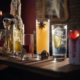 Arcoroc Vasos Altos Islande de Vidrio Transparente con Brillo, 22 cL, Caja de 6 Unidades, Aptos Lavavajillas y Frigorífico, Fabricados en Francia