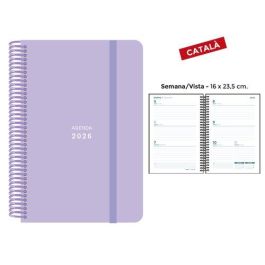 Agenda Anual (2026) Senfort Catalan Pastel Espiral Tapa Pp Con Goma 160X235 S/V Lila Precio: 11.68999997. SKU: B13F6CD33H