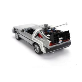 Regreso al Futuro Camión Delorean 40 Aniversario Escala 1:24 con Luces y Pilas para Coleccionistas