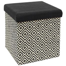 Home Deco Factory Mirage Caja-Puf Plegable Trenzado Negro con Tapa 38x38 cm Precio: 16.98999962. SKU: B1HZYN4H69