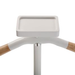 Galán de Noche Versa Blanco Metal Natural Madera de pino 44 x 108 x 25 cm
