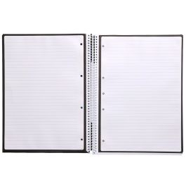 Cuaderno Espiral A4 Micro Antartik Tapa Forrada80H 90 gr Horizontal 1 Banda 4 Taladros Color Negro