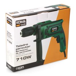 Koma Tools TP-710 Taladro Percutor 710W, Velocidad Regulable, 2 Funciones: Perforar y Martillar, Portabrocas Ø13mm Sin Llave