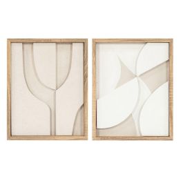 DKD Home Decor Cuadro Scandi Moderno con LED Blanco Natural 50x40 cm (Set de 2 Unidades) Precio: 63.50000019. SKU: B178KMPEMG