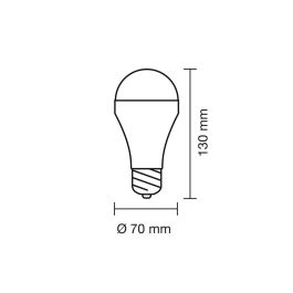 Cristalrecord Bombilla LED Recargable USB E27 6W 500 lm Dimmable 3CCT Batería 10h con Mando a Distancia