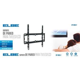 Elbe SP-3065-F Soporte de Pared Fijo para TV de 30-65 Pulgadas, Máximo 30kg, VESA 400x400, Negro