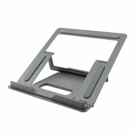 Coolbox Soporte Atril Portátil Hasta 17 Pulgadas, Aleación de Aluminio, Gris Espacial, 4 Posiciones Ajustables