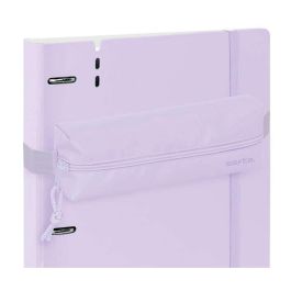 Safta Portatodo Rectangular con Goma Elástica 22cm Light Purple 22x4x7 cm