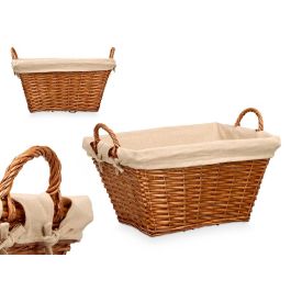 Cesto Asas Mimbre Rectangular Kipit 52X30CM (12 Unidades) Precio: 108.59000042. SKU: B13M59LG2T