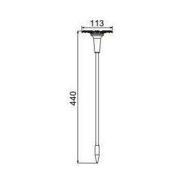 Decoración de luz solar GALIX G4460 - Forma de girasol - Al 44 cm