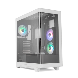 NOX Hummer ETHER Midi Tower Negro, Blanco, Caja PC con Cristal Templado Panorámico Precio: 133.79000008. SKU: B148P83R3F