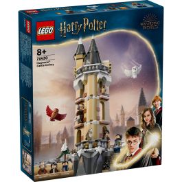 Lego 76430 Harry Potter Castillo de Hogwarts Lechucería con Minifiguras y 5 Figuras de Lechuzas
