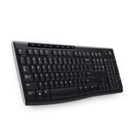 Logitech Teclado K270 Wireless Francés Inalámbrico 2.4 GHz hasta 10m, Resistente a Salpicaduras, Compatible con Windows 7/Vista/XP