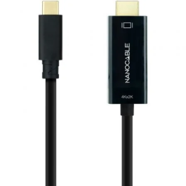 Nano Cable 10.15.5135 Cable Conversor USB Tipo-C Macho a HDMI Macho 4K@30Hz 5m Negro