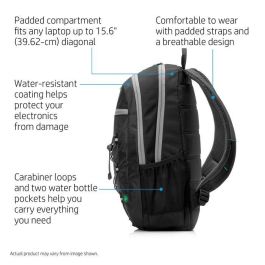 HP 39.62 cm (15.6") Active Backpack (Black/Mint Green) HP 39.62 cm (15.6") Active Backpack (Black/Mint Green)