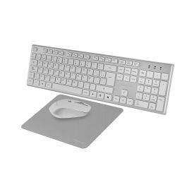 Teclado y Ratón Tacens 6ZENITHWES Blanco Qwerty Español (3 Unidades)