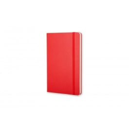 Moleskine QP012R Libreta Clásica Tapa Dura Roja Lisa 9x14cm 192 Hojas 70 g/m²