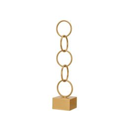 Figura Aros Oro Grande Giftdecor 12.5x60.5x12.5 cm - Metal (8 Unidades)