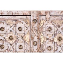 Giner y Colomer Armario Madera de Mango 2 Puertas Color Marfil Envejecido