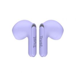 Auriculares Bluetooth Trust Yavi ENC con estuche de carga/ Morados Auriculares Bluetooth Trust Yavi ENC con estuche de carga/ Morados